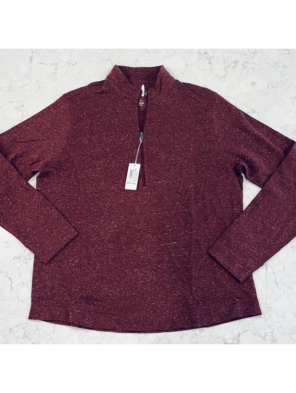 Johnnie-O Women's Maroon Kennedy 1/2 Zip Pullover XL NWT